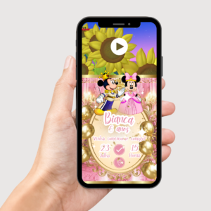 Convite Digital Animado - Mickey e Minnie