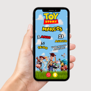 Convite Digital Interativo Toy Story