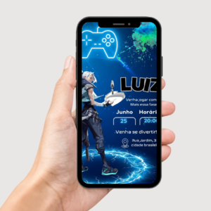 Convite Digital Interativo - Valorant Jett